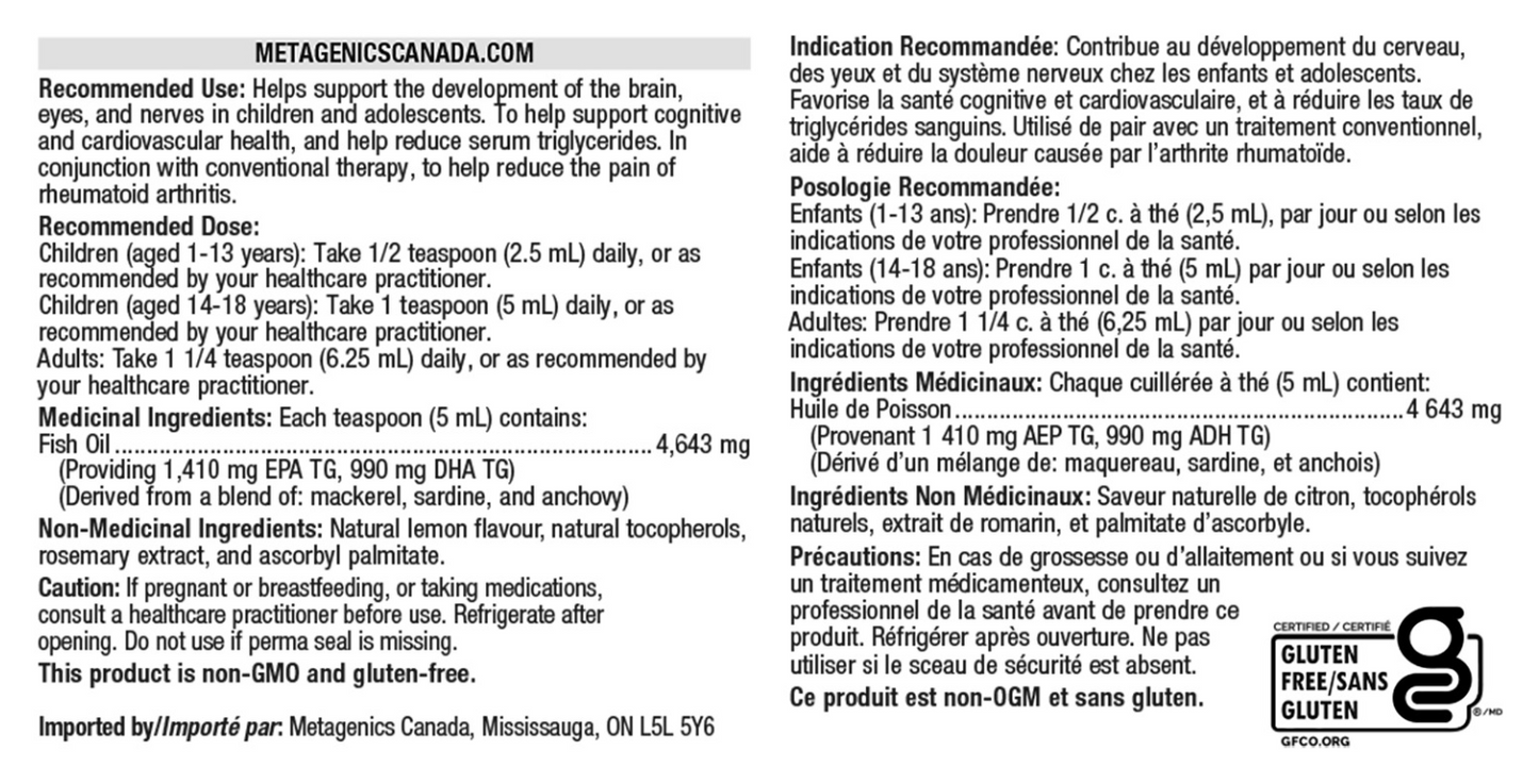 OmegaGenics® Fish Oil EPA-DHA 2400