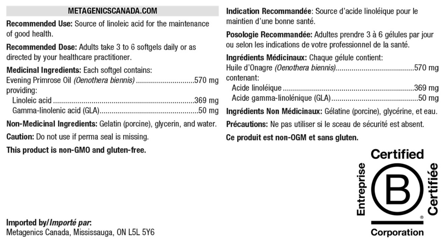 OmegaGenics® Evening Primrose Oil