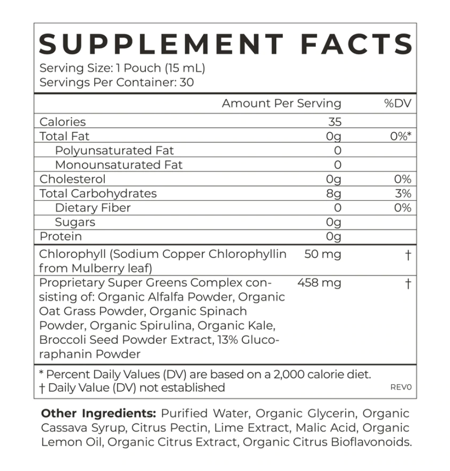 Super Greens (with chlorophyll) - CYMBIOTIKA