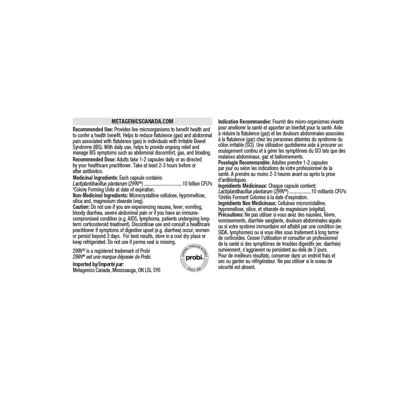Metagenics UltraFlora Intensive Care Probiotic - Metagenics