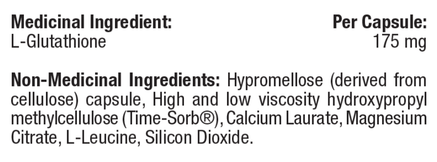 Glutathione-SR (slow release)