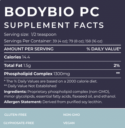 BodyBio PC (Phosphatidylcholine) 4 fl. oz./ Liquid