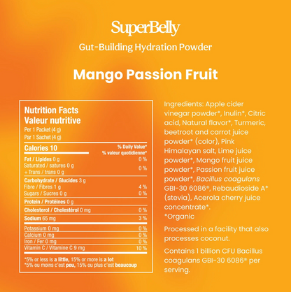 SuperBelly Mango Passion Fruit