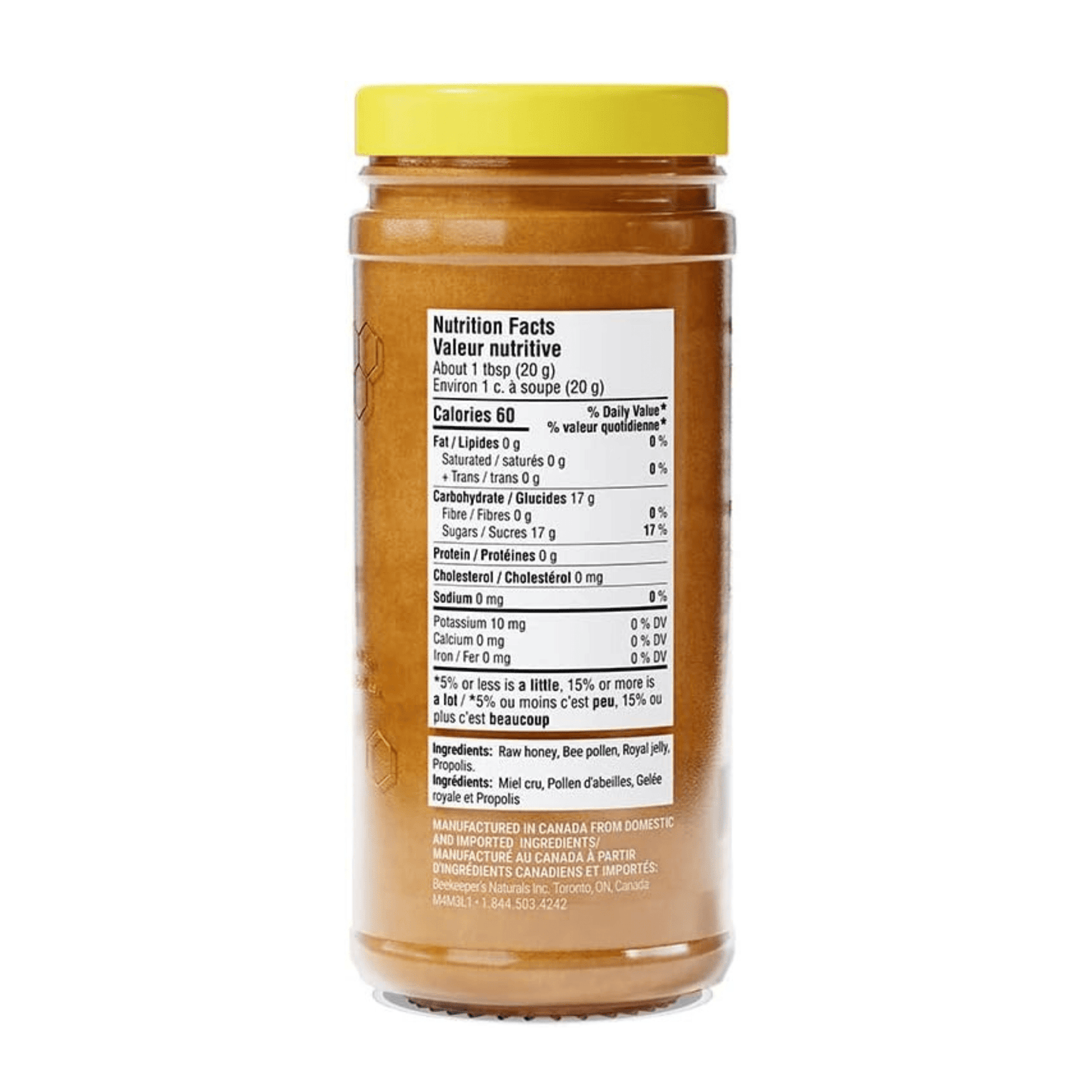 Beekeeper's Naturals Raw Honey Made with Propolis, Royal Jelly + Bee Pollen - Beekeeper's Naturals