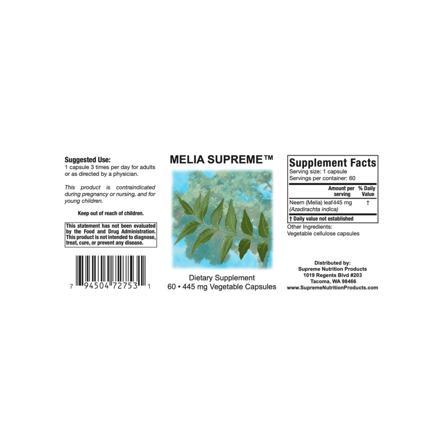 Supreme Nutrition Melia Supreme - Supreme Nutrition