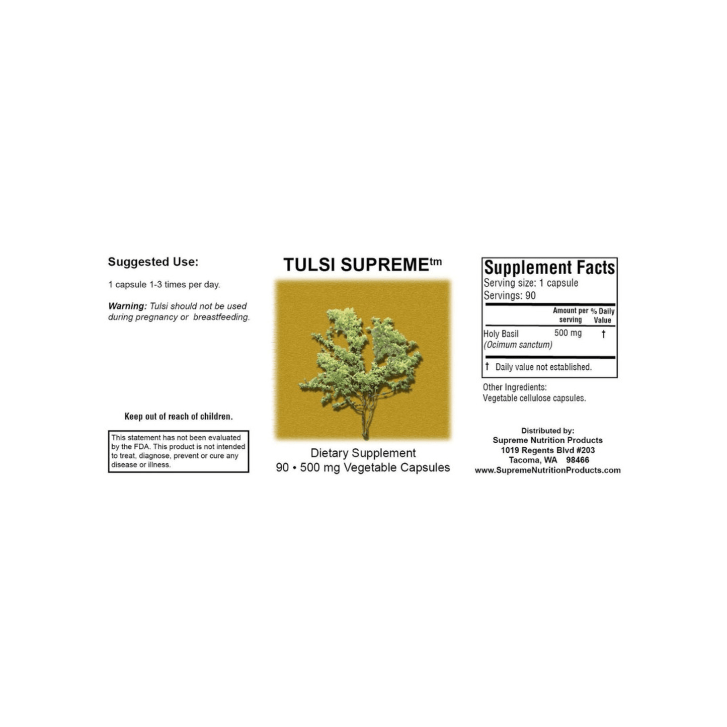 Supreme Nutrition Tulsi Supreme - Supreme Nutrition